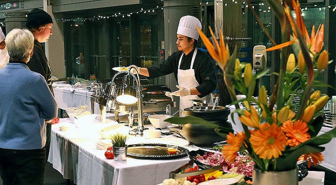 TIBS Preview Night affords a VIP experience for show visitors, including full catering services.