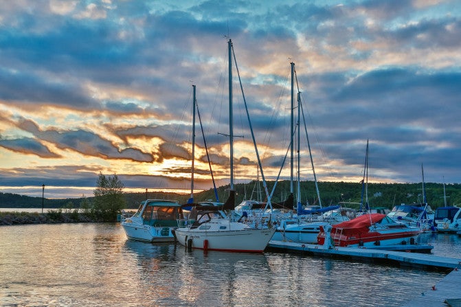 Lake Temiskaming Marina Sunset