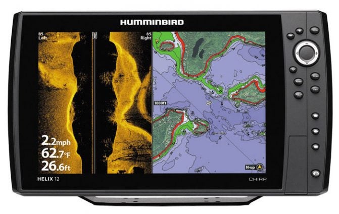 Hummingbird Helix 12 Chirp SI GPS Combo: Black Friday Boat Deals