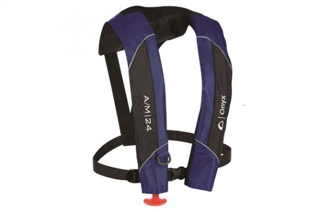 Onyx A M-24 Inflatable Life Jacket: Black Friday Boat Deals