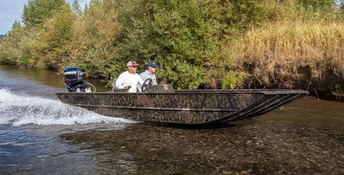 60 HP JET Series Evinrude-E-TEC Lowe Boat