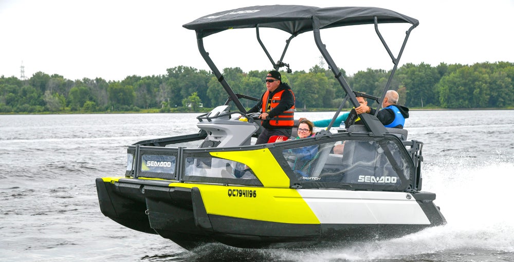 Sailing-Stream.fr ⚓ Examen du bateau Sea-Doo Switch 2022| Bateau Ponton ⚓ Bateaux à moteur